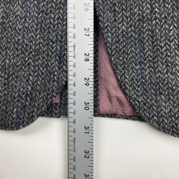 Vintage Harris Tweed Wool Blazer Sport Coat Men's 40 Gray - Picture 13 of 16